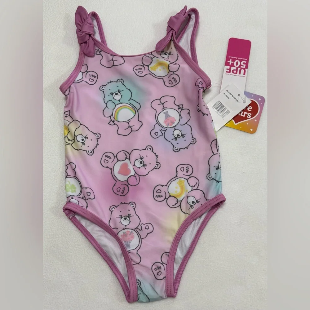 Care Bears 2T and 3T Toddler 1-Pc Multicolor Pastels With Care Bear Design NWT